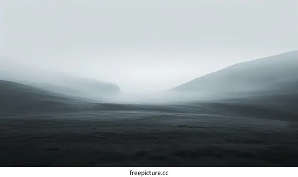 Foggy Mountainscape