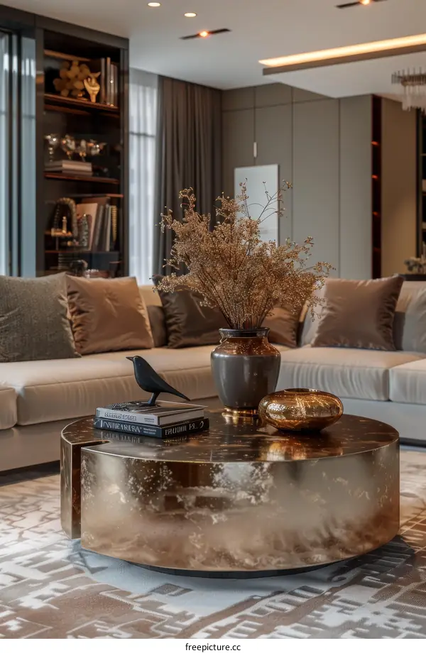 Modern Luxury Living Room with Spacious Design