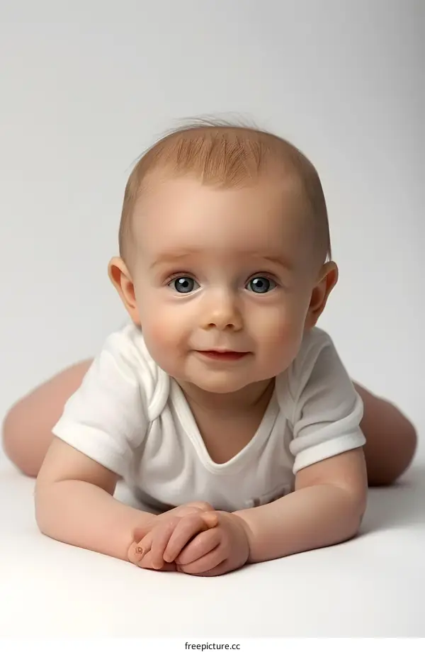 Portrait of a Happy Baby Boy