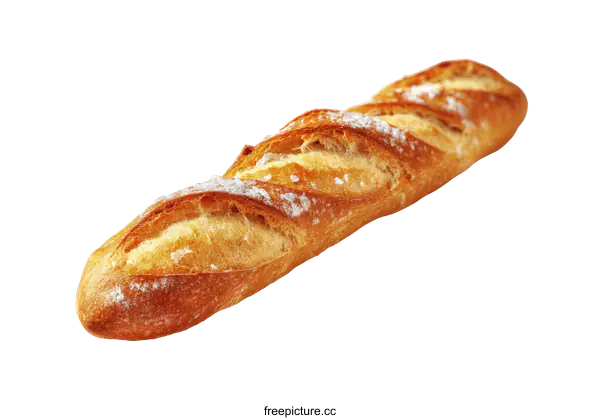[Transparent Background PNG]Delicious Fresh Baked Baguette
