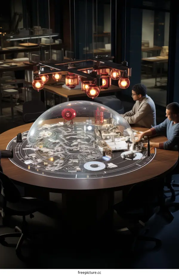 Modern Office Collaboration: Two Men Discussing Project