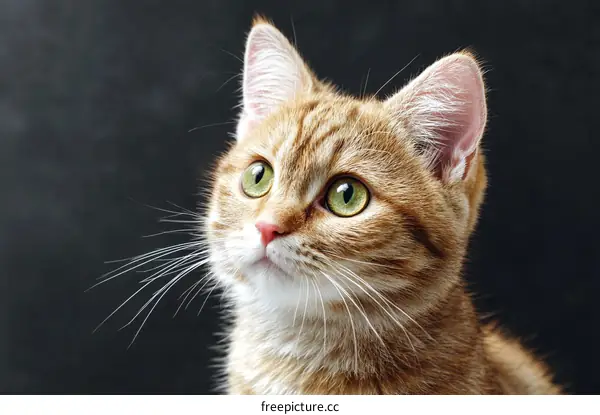 Close Up of Ginger Cat Portrait