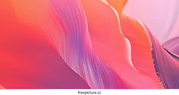 Abstract Pink and Orange Swirls Background
