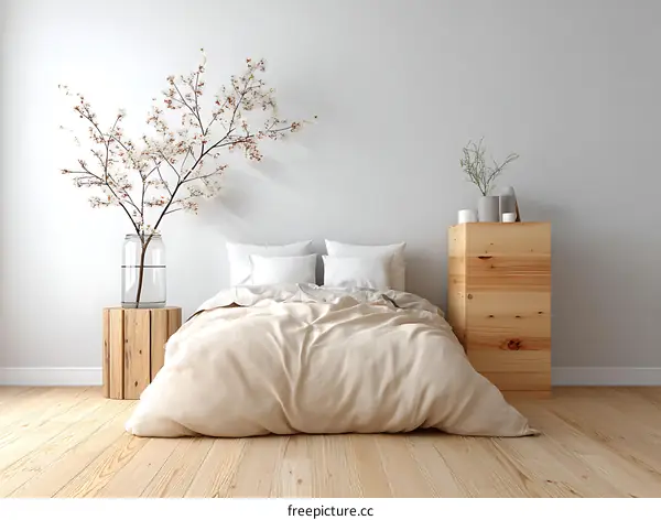Minimalist Bedroom Interior Design with Natural Elements