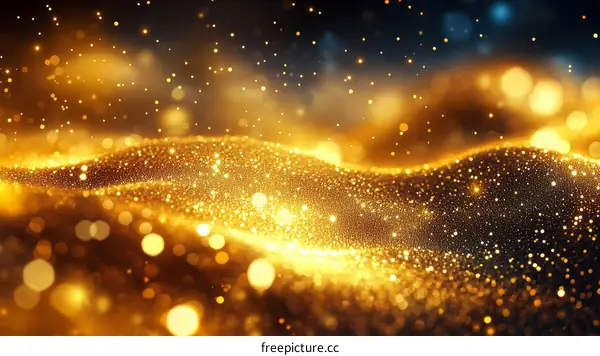 Abstract Golden Glitter Background Design