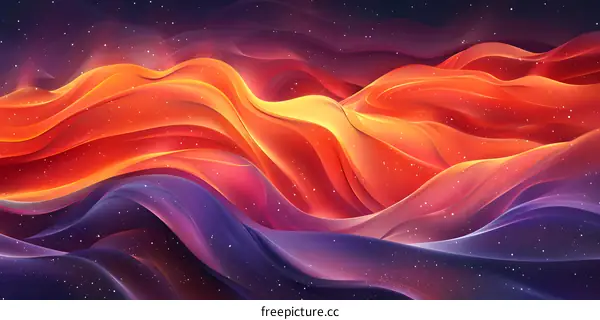 Wavy vibrant colorful abstract background