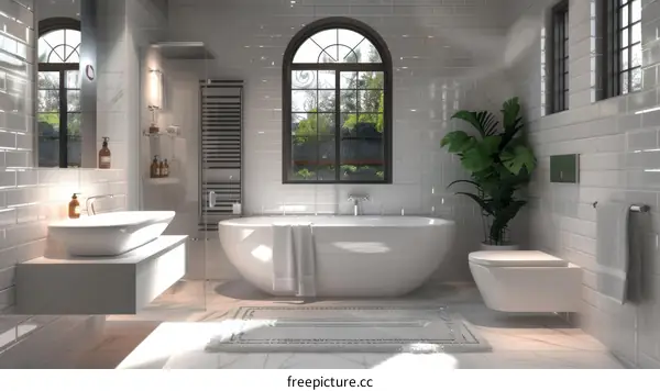 Modern Elegant Bathroom Interior Design