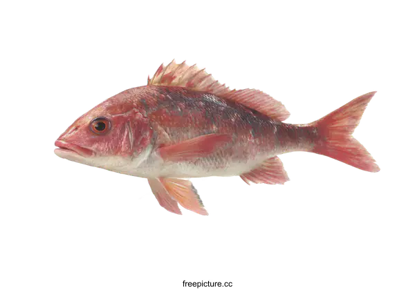 [Transparent Background PNG]Fresh Red Fish Isolated on White Background