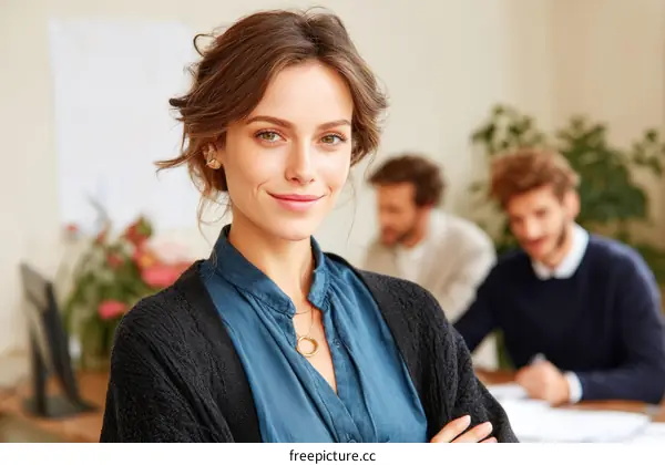 Confident Woman in a Business Setting