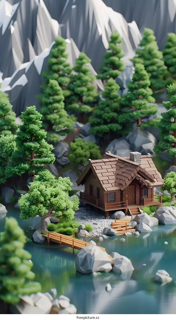 small house in the valley