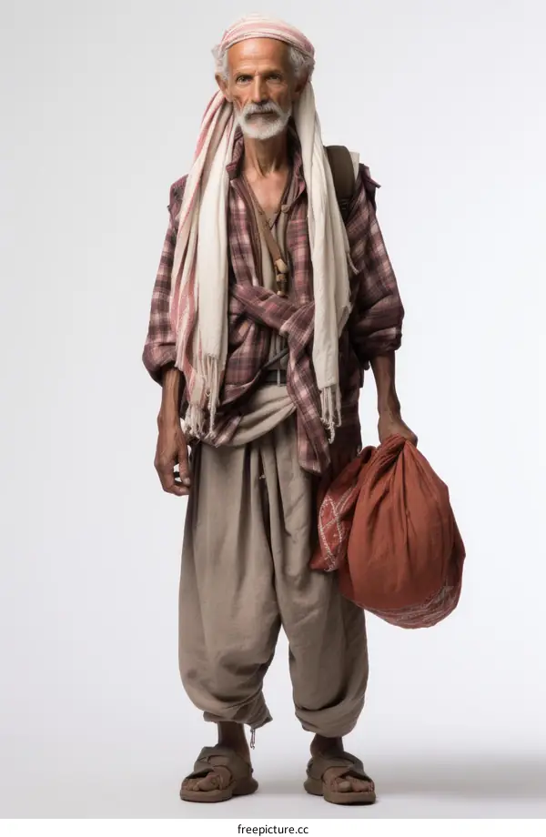 Portrait of a Uyghur man