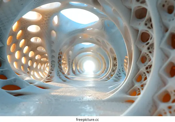 Parametric Tunnel: Futuristic Architecture