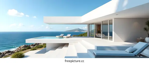 Modern Coastal Villa with Infinity Pool