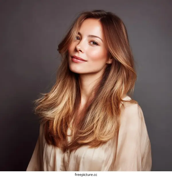 Beautiful Woman with Stunning Hair