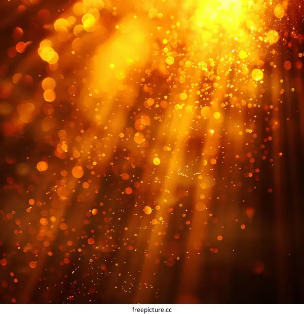 Golden glitter sparkle lights background