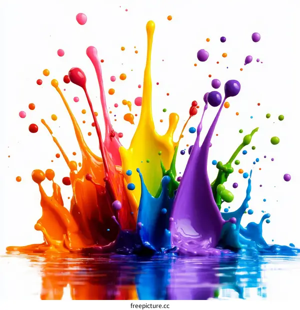 Colorful Paint Splash Abstract