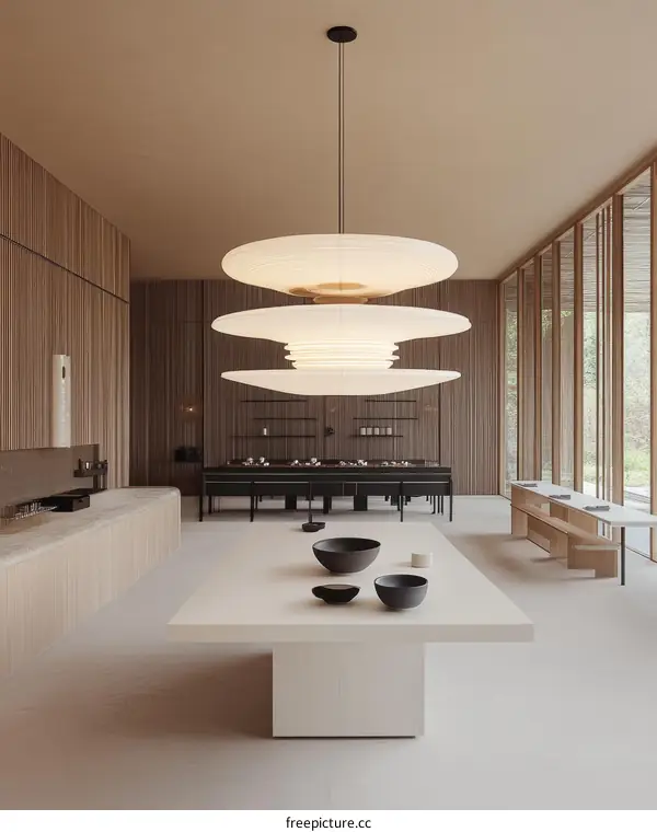Modern Minimalist Interior Design with Stylish Lighting