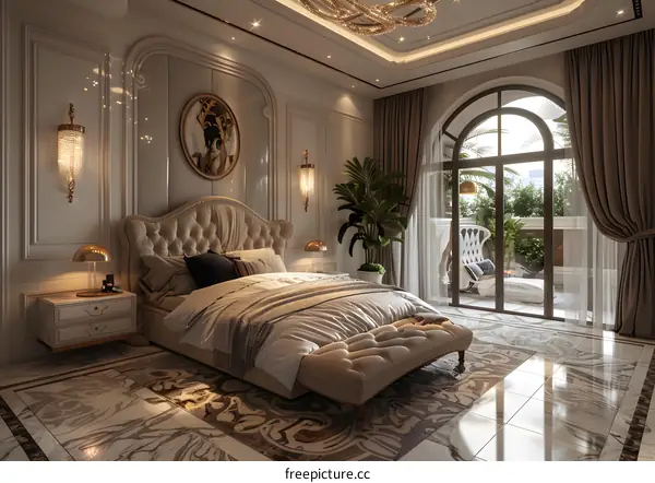 European style luxury bedroom