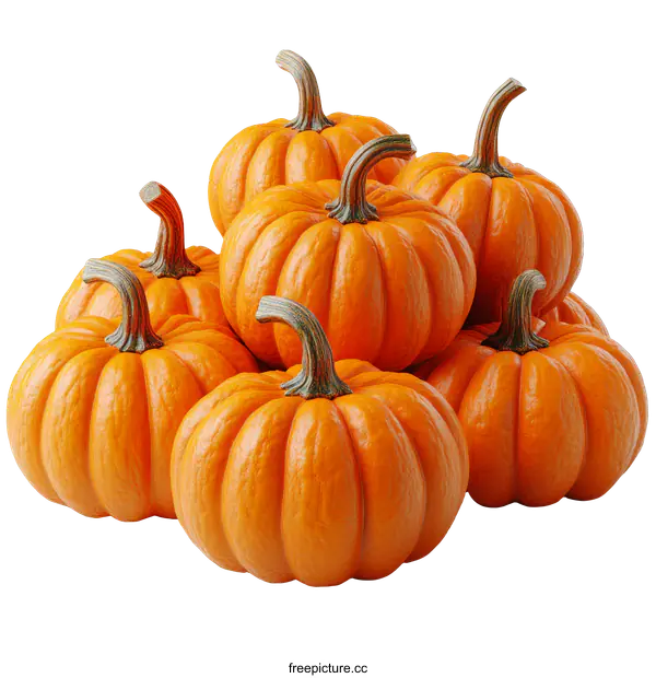 [Transparent Background PNG]Pile of Small Pumpkins