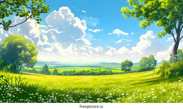 A verdant rural landscape