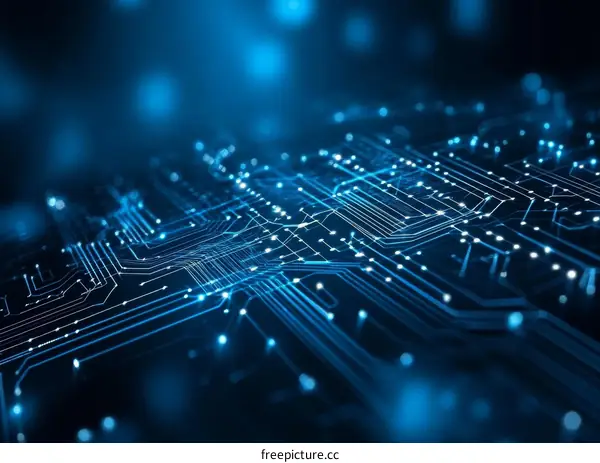 Abstract Circuit Board Technology Illustration