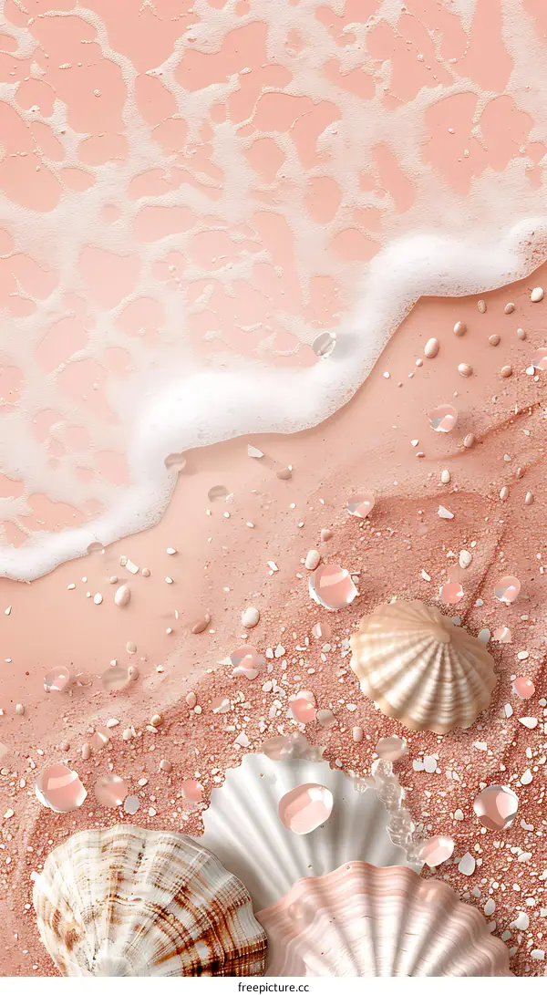 Seashell Beach Background