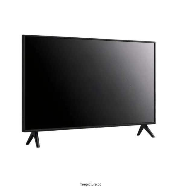 [Transparent Background PNG]Modern Flat-Screen Smart Television