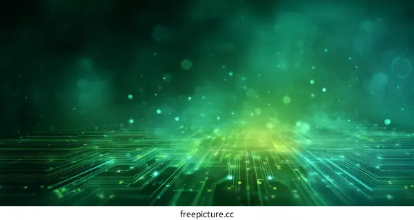 Abstract Digital Circuit Background Design