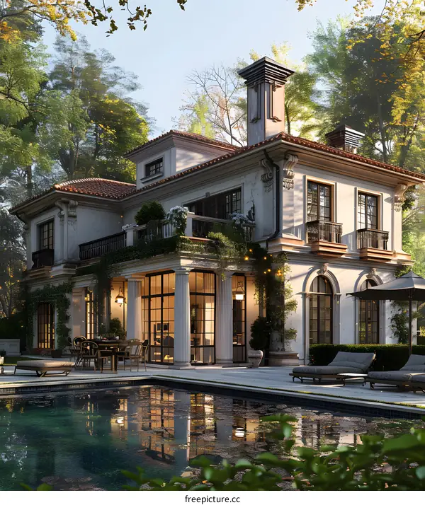 Luxury house with swimming pool