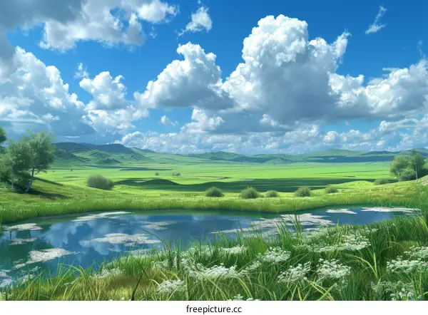 Picturesque Rural Landscape