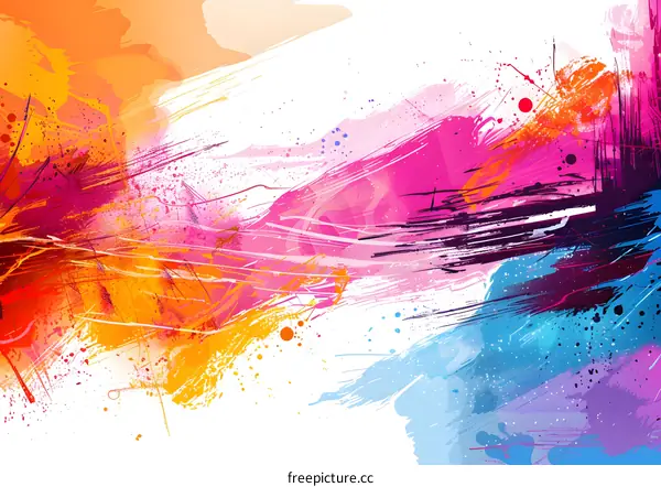 Colorful abstract painting