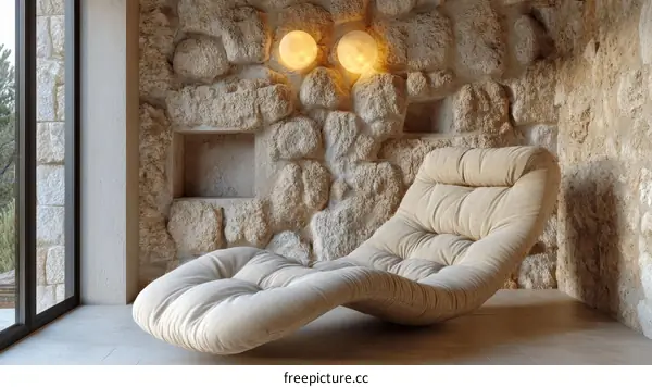 Modern Recliner Chair in Stone Room