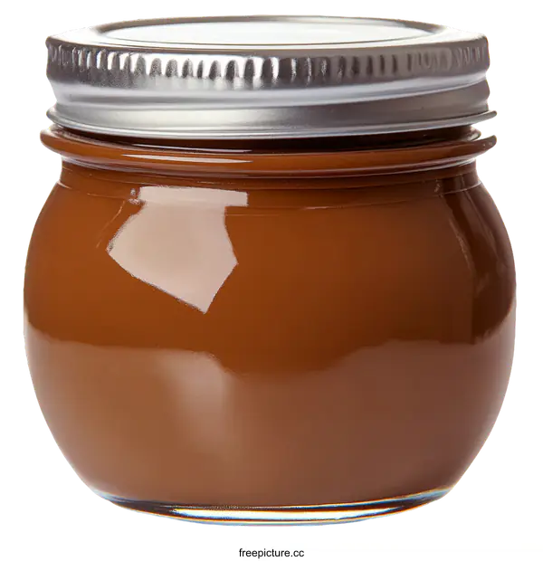 [Transparent Background PNG]Brown Glass Jar with Lid