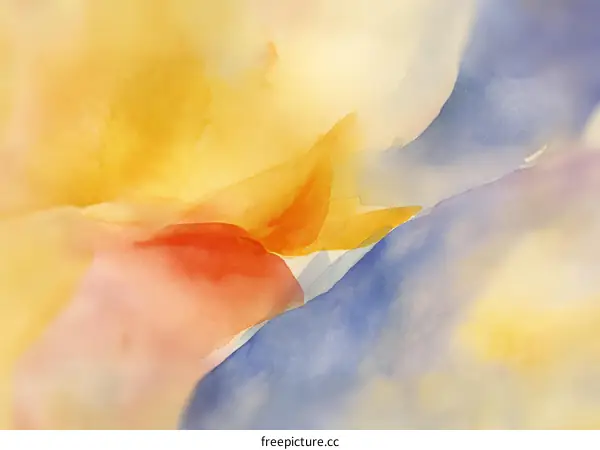 Abstract Watercolor Color Blending