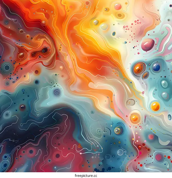 Colorful abstract painting