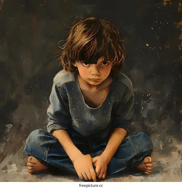 Portrait of a young boy