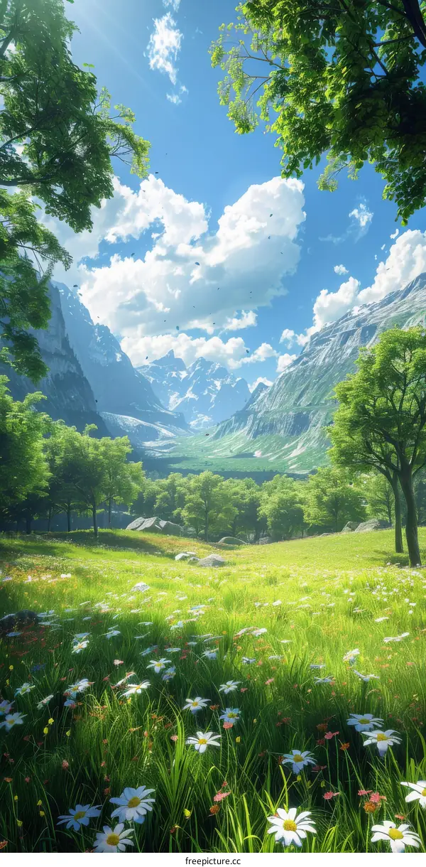 Mountain Valley Serenity: A Breathtaking Landscape