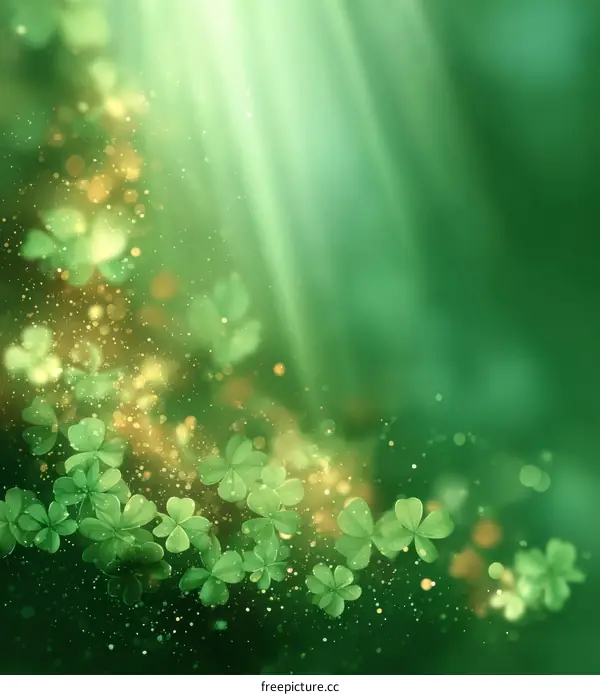 St. Patricks Day Shamrock Background Illustration