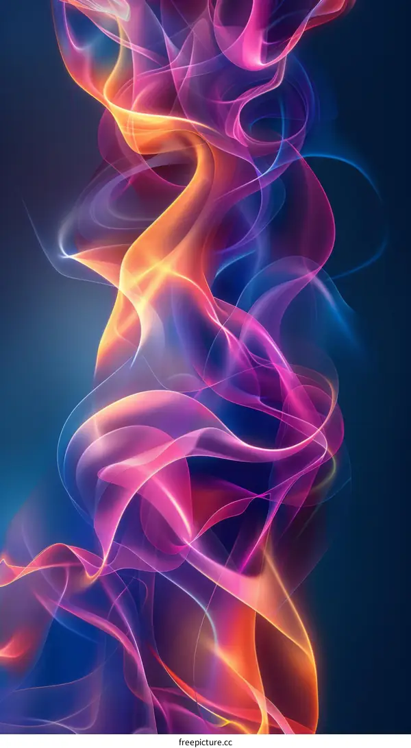 Abstract Colorful Wave Background