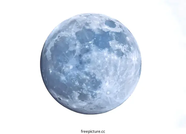 Close-up View of the Moon in Space