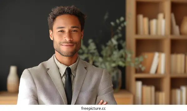 Confident Business Professional Portrait in Modern Office