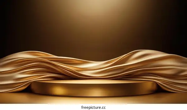 Luxury Gold Fabric Display Stand