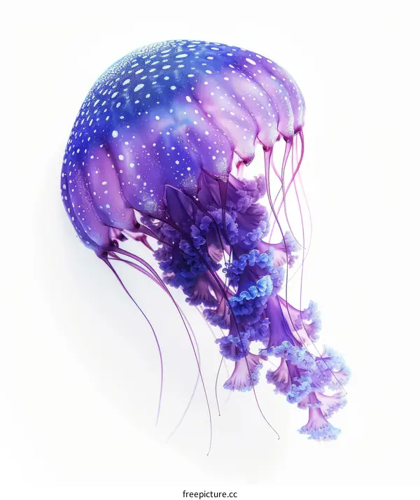 Mesmerizing Glowing Jellyfish with Vibrant Tentacles