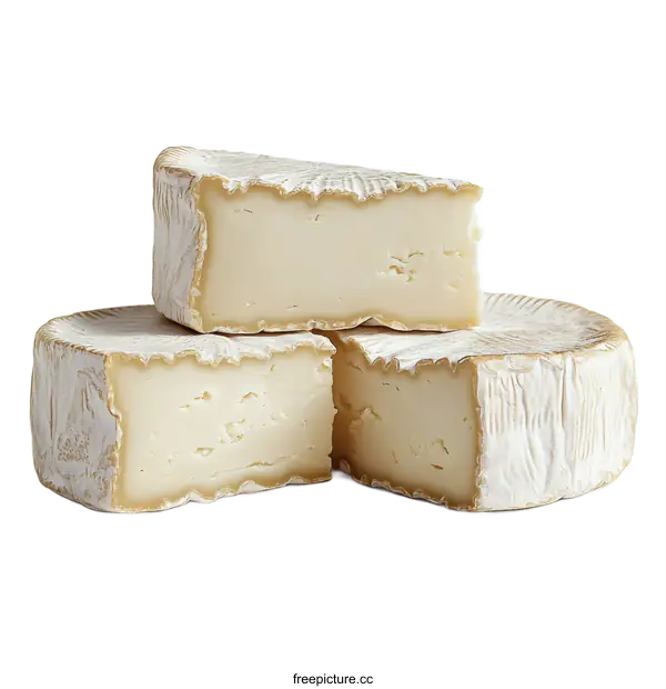 [Transparent Background PNG]Delicious Creamy Cheese Slices on White Background