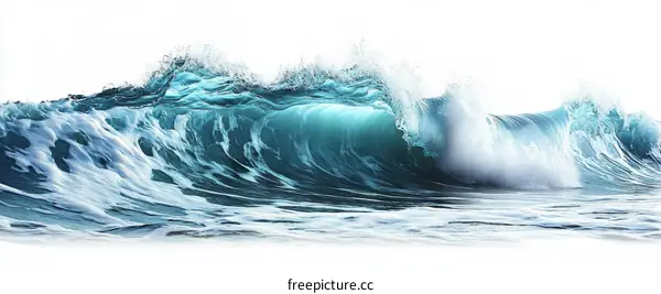 Powerful Ocean Wave Crashing