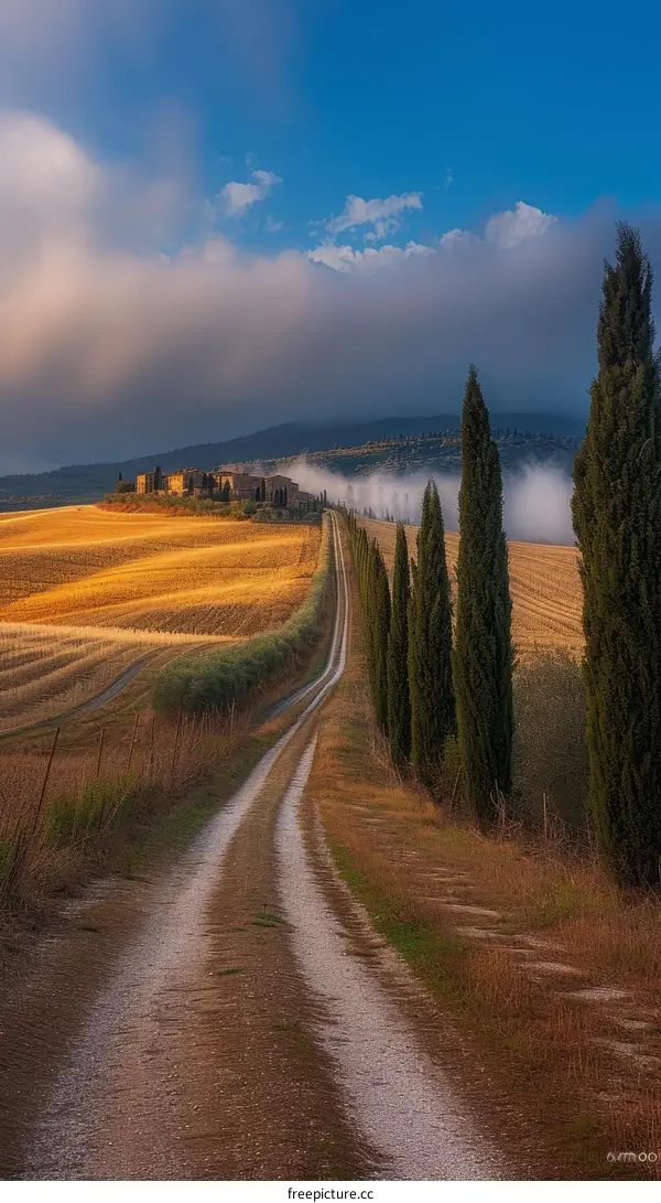 Country Road in Tuscany, Italy