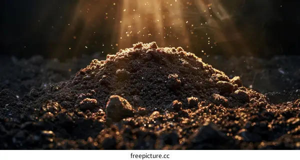 Sunlight Illuminating Soil
