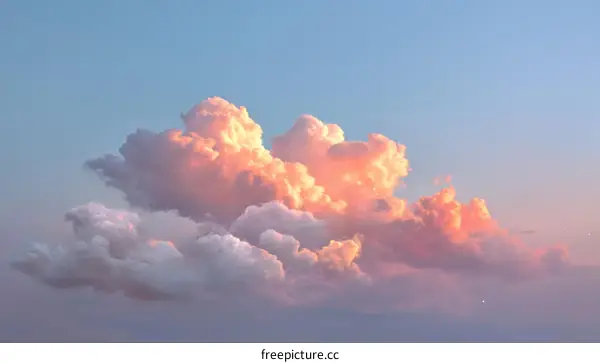 Pastel Sky with Dramatic Clouds