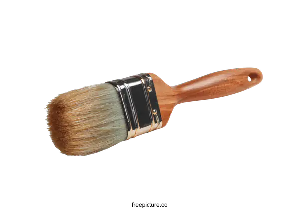[Transparent Background PNG]Wooden Paint Brush Close-up