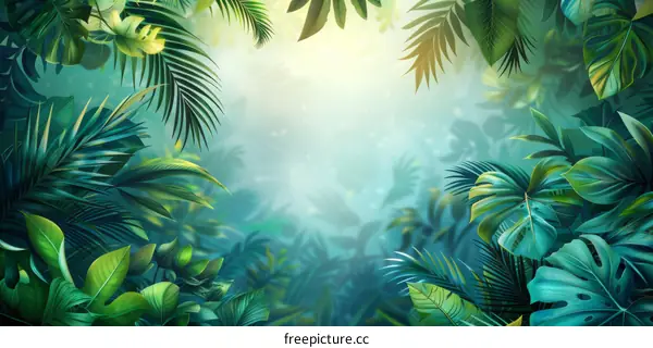 Lush Tropical Rainforest Landscape